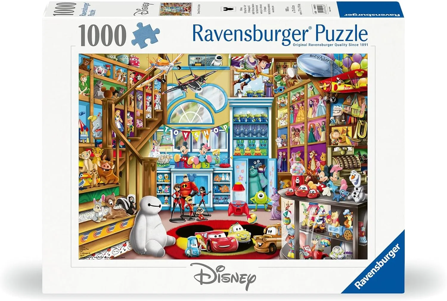 Ravensburger Disney- Pixar Toy Store 1000 Piece Jigsaw Puzzle for Adults - 12000527 - Handcrafted Tooling, Made in Germany, Every Piece Fits Together Perfectly