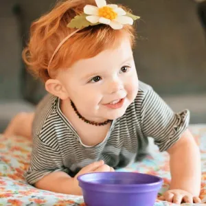 Re-Play Kids Dinnerware Set - 10 oz. Open Cup, 7" Flat Plate, 12 Oz. Bowl, Rounded Tip Fork and Deep Scoop Spoon - Dishwasher/Microwave Safe - Made in USA - Amethyst