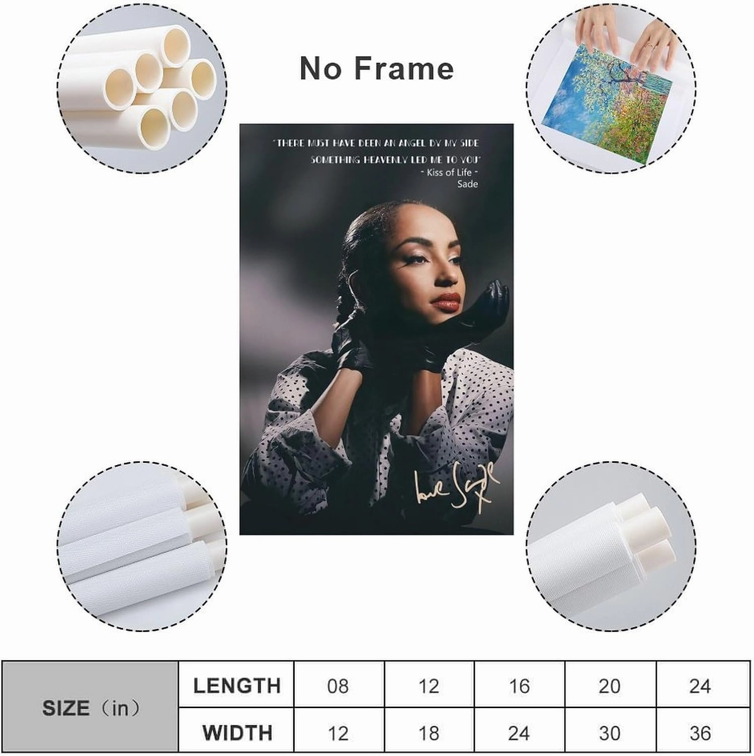 Redamancy Sade Poster Canvas Wall Art For Room Aesthetic And Decor (28) Poster For Bedroom Living Room Bathroom Kitchen Office Decor 20x30inch(50x75cm) Unframe-style