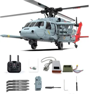 Remote Control Helicopter, SH60 Seahawk 8CH RC Helicopter 1/47 Scale 2.4G Dual Brushless, One-Key Return, Low Battery Return, Loss of Control Return (Include GPS/RTF Version)