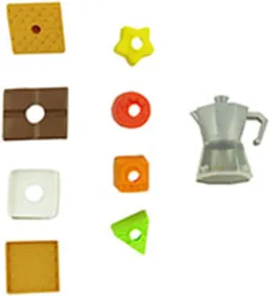Replacement Parts for Fisher-Price Laugh & Learn 3-in-1 On-The-Go Camper Playset - GTJ59 ~ Replacement Smores Treat, Coffee Maker and Shapes