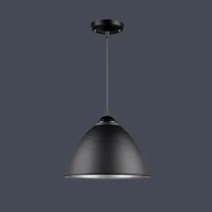 Retro Amen Style Single Head Chandelier Wrought Iron Metal E27 Edison Black/White Lampshade Pendant Lamp Restaurant Kitchen Island Dining Room,Chandeliers Light Fixture
