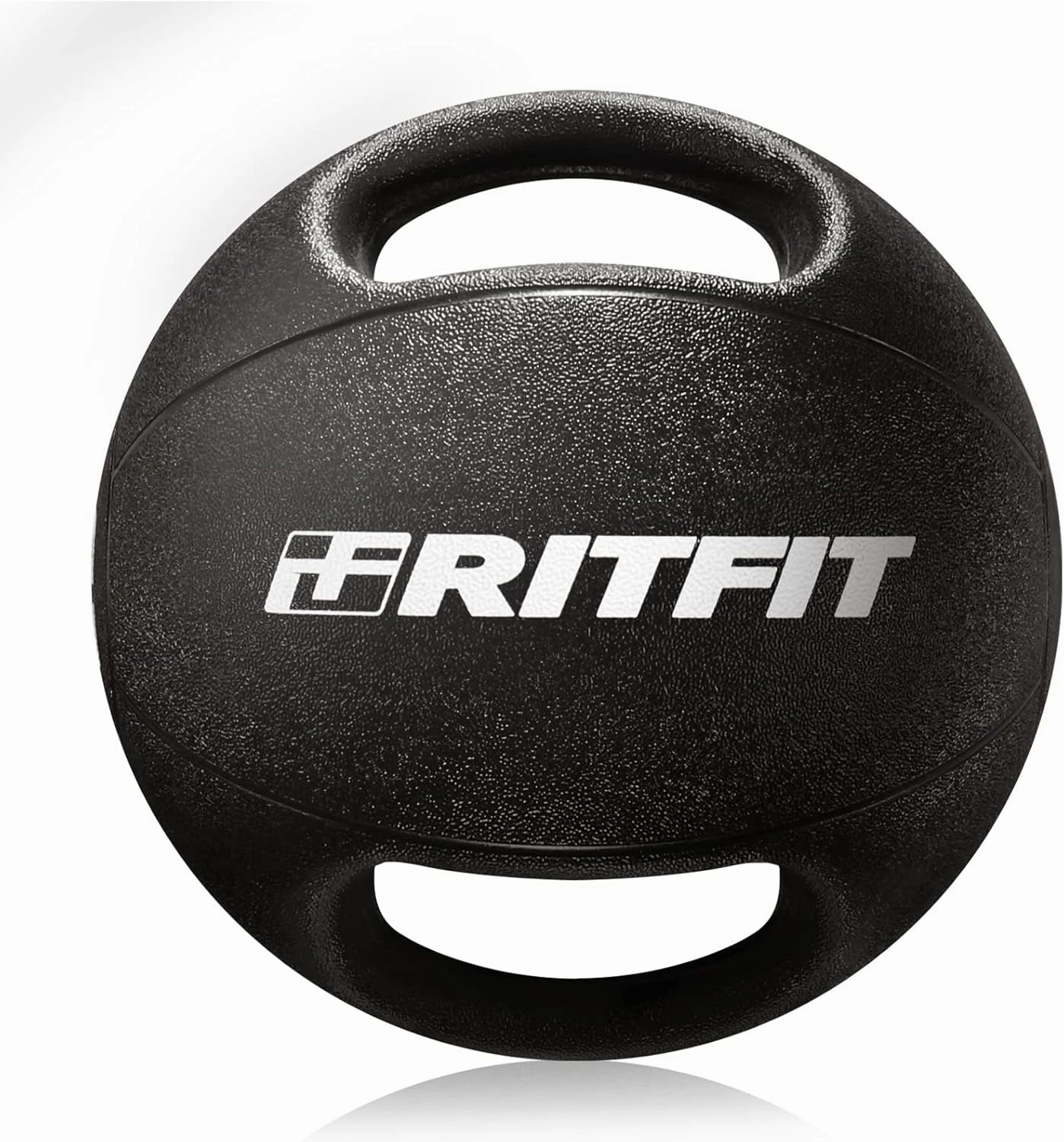 RitFit Medicine Ball with Handles, Grip Medicine Ball/Weighted Ball for Exercise, for Strength and Conditioning Workouts, Balance Training and Cross(6/10/12/14/16/18/20LB)