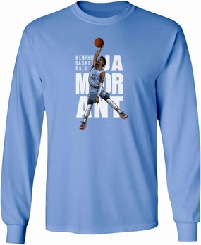 RIVEBELLA Morant Dunk Memphis Basketball Star Sports Fans Long Sleeve T-Shirt