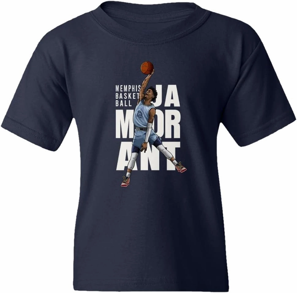 RIVEBELLA Morant Dunk Memphis Basketball Star Sports Fans Youth Unisex T-Shirt