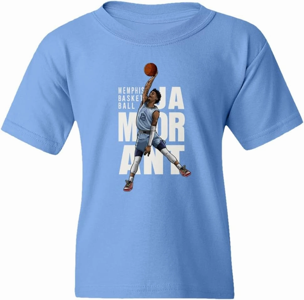 RIVEBELLA Morant Dunk Memphis Basketball Star Sports Fans Youth Unisex T-Shirt