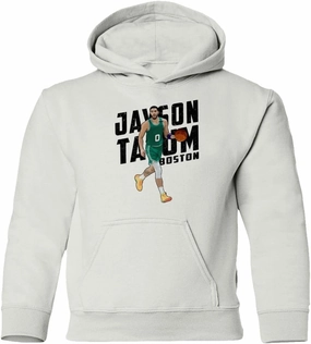 RIVEBELLA Tatum Boston Basketball Star Sports Fans Youth Hooded Sweatshirt