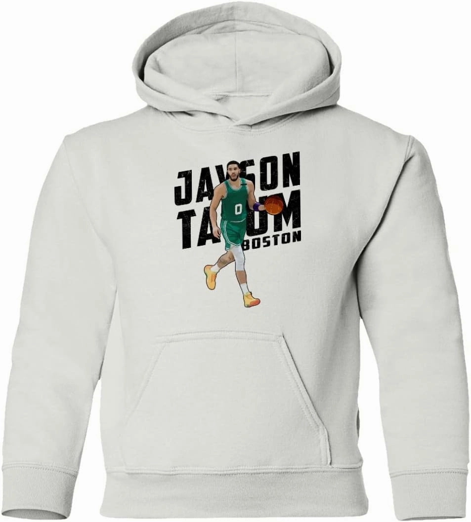 RIVEBELLA Tatum Boston Basketball Star Sports Fans Youth Hooded Sweatshirt