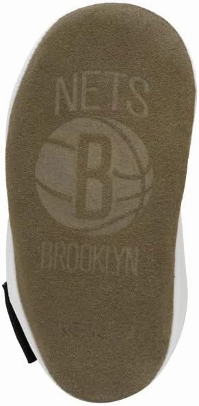 Robeez Baby Boys and Girls NBA Basketball Team Soft Soles Slip-Resistant Crib Shoes Slippers for Infant and Toddler, 0-24 Months