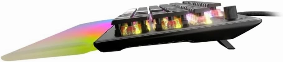 ROCCAT Vulcan II Max – Optical-Mechanical PC Gaming Keyboard, with Customizable RGB Illuminated Keys and Palm Rest, Titan II Smooth Linear Switches, Aluminum Plate, 100 M Keystroke Durability - Black