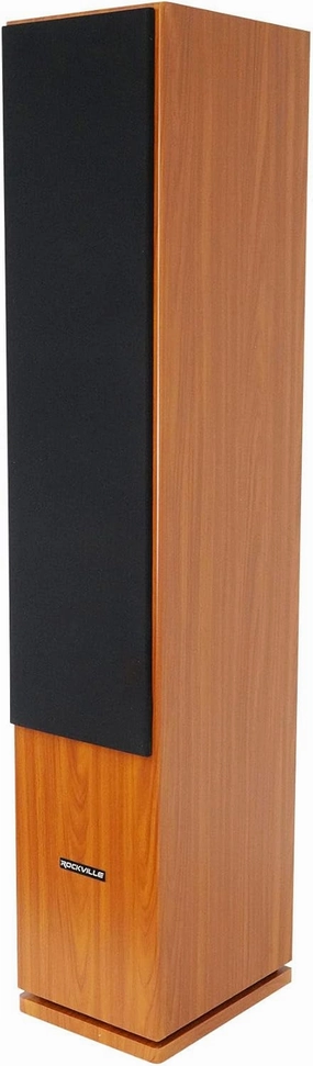 Rockville RockTower 68C Passive Tower Speaker, 8 Ohm, White, High-Fidelity Sound, Detachable Grille, 3-Way, 6.5", 500W, MDF, Perfect for Home Audio
