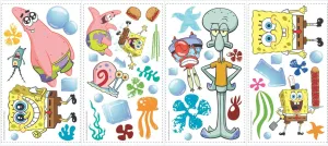 RoomMates RMK1380SCS Spongebob Squarepants Peel and Stick Wall Decals