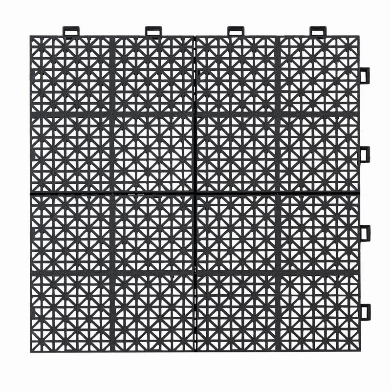 Rosette Outdoor Deck Tiles - Waterproof & Non-Slip