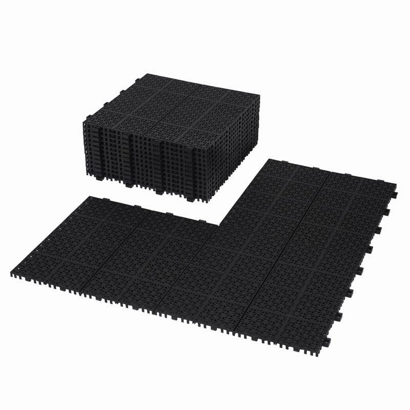 Rosette Outdoor Deck Tiles - Waterproof & Non-Slip