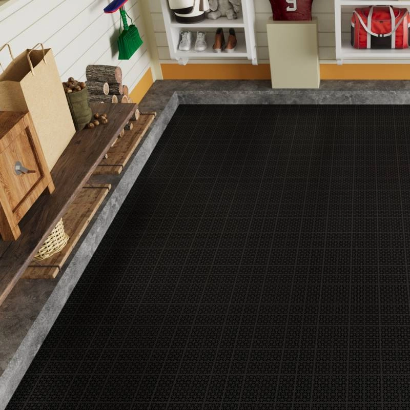 Rosette Outdoor Deck Tiles - Waterproof & Non-Slip