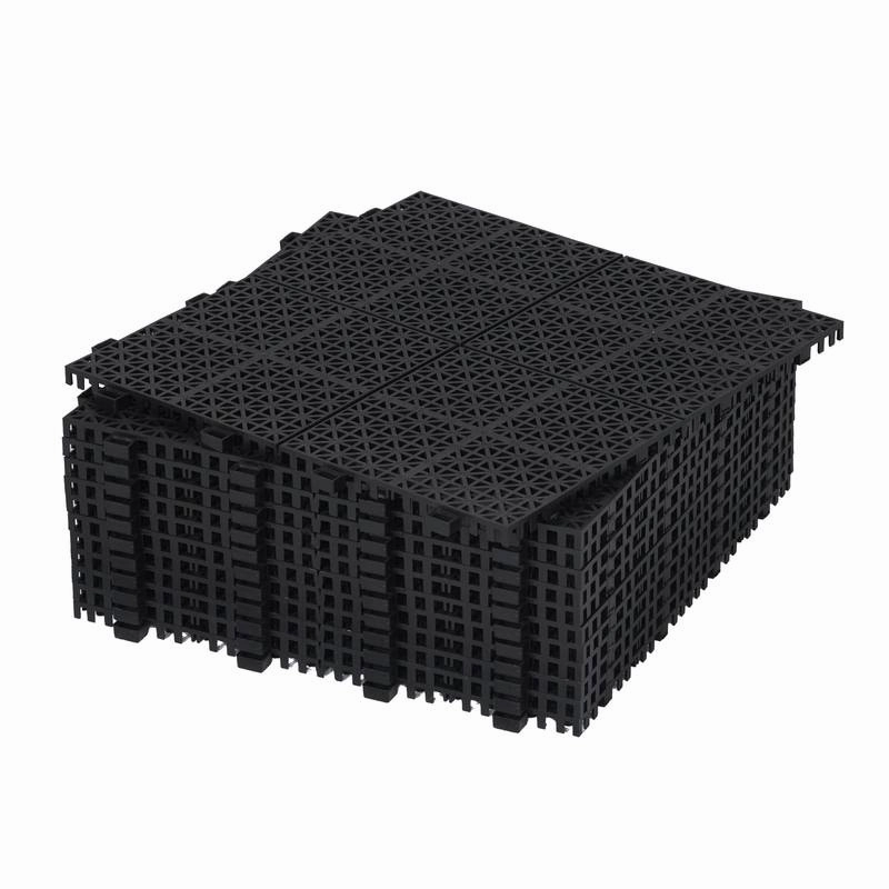 Rosette Outdoor Deck Tiles - Waterproof & Non-Slip