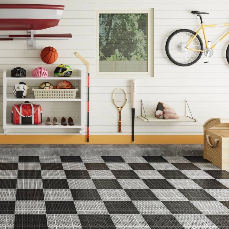 Rosette Outdoor Deck Tiles - Waterproof & Non-Slip