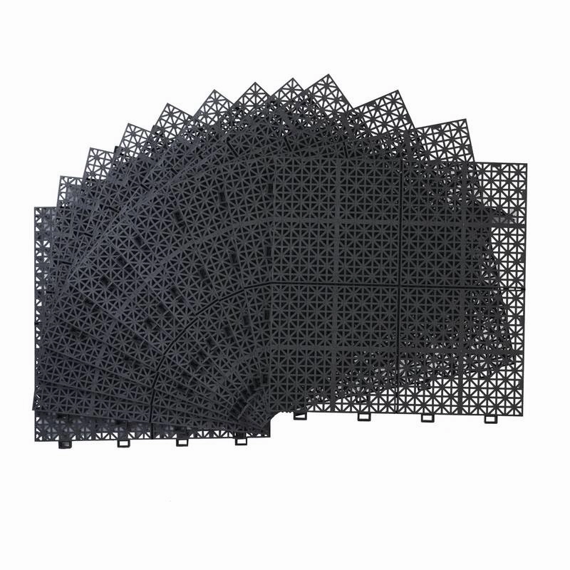 Rosette Outdoor Deck Tiles - Waterproof & Non-Slip
