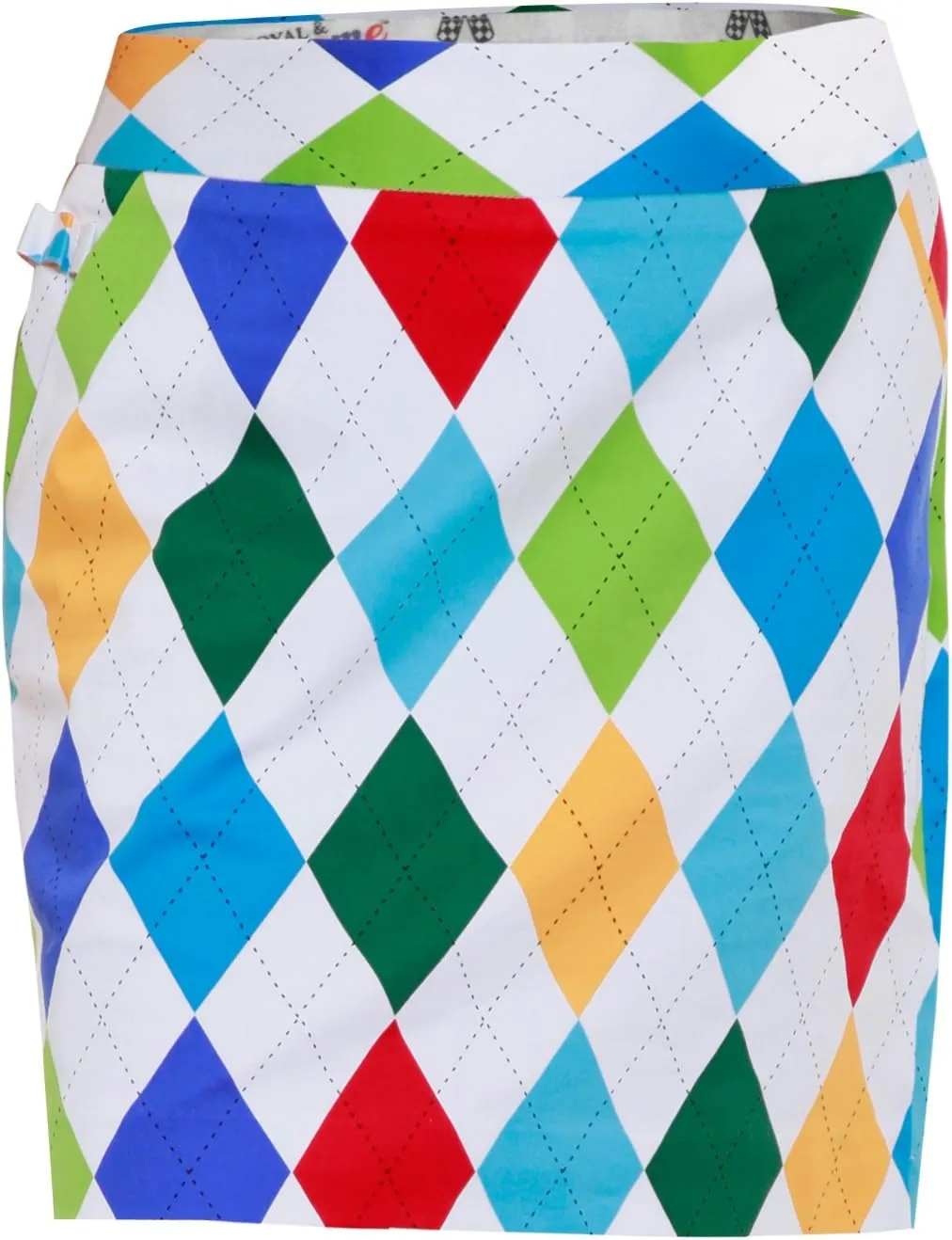 Royal & Awesome Women's Golf Skort with Pockets, Skirts for Ladies, Colorful Design