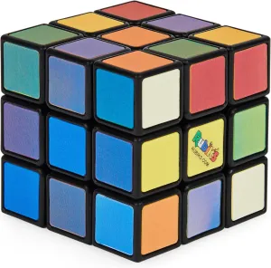 Rubik’s Cube, Impossible Cube, Advanced Color-Matching Puzzle, The Original 3x3 Rubik's, Twisting Fidget Toy, Challenging Brain Teaser & Sensory Puzzle for Adults, Teens, & Kids, for Ages 8 & Up