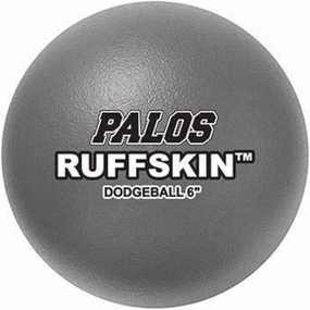 RuffSKIN 6", Soft Foam, Low Bounce Gray Dodgeball Set of 6 - for Kids and Adults