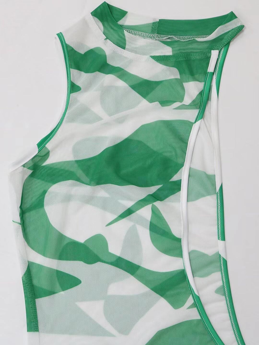 Ryehack Sexy 3 Piece Swimsuits for Women Bikini Sets and Cover Up Cutout Sleeveless Halter Sheer Mesh Maxi Dress