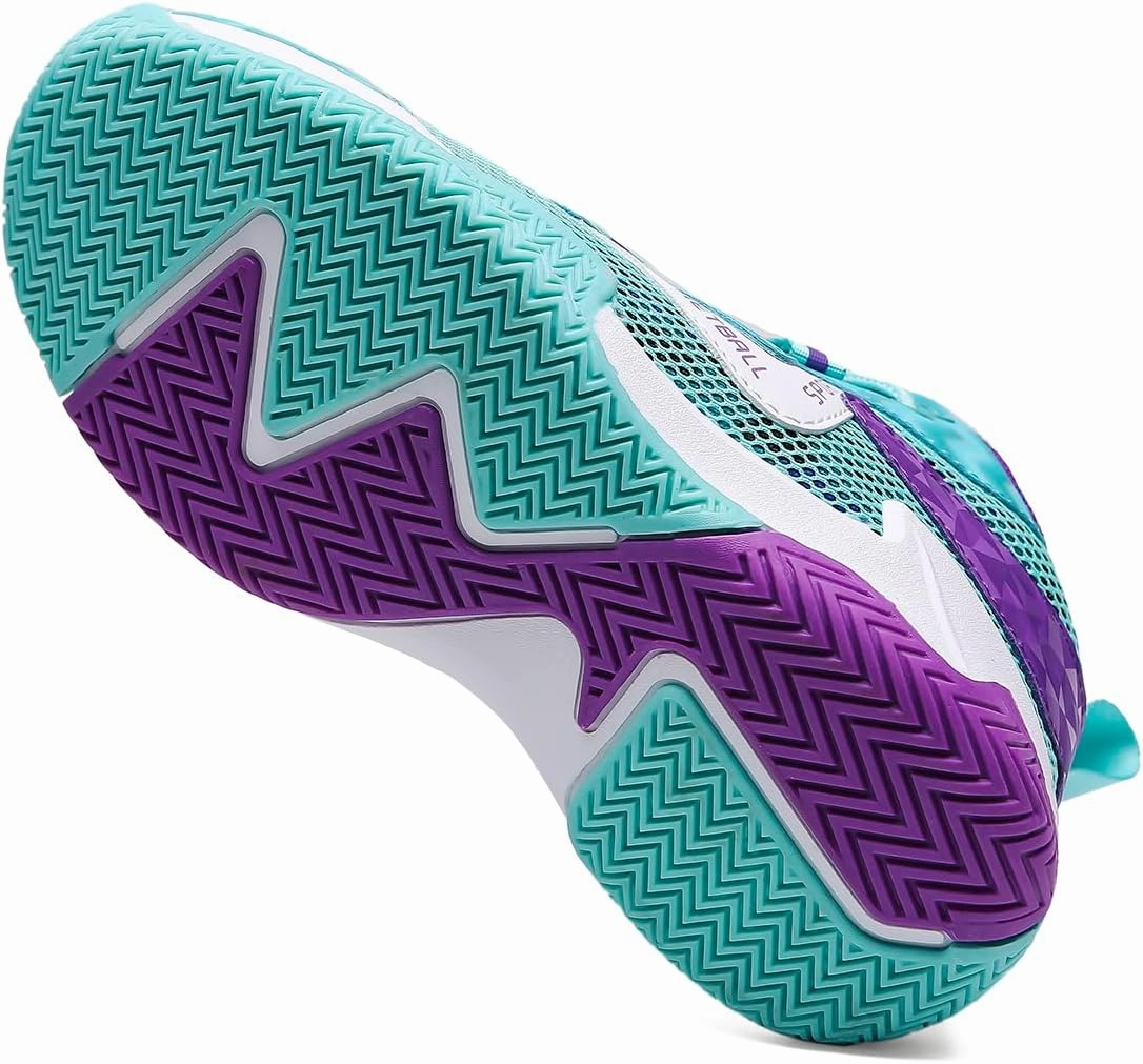 Sanearde Boys Grils Basketball Shoes High Top Youth Fashion Lightweight Volleyball Sneakers Comfortable Non-Slip Footwear