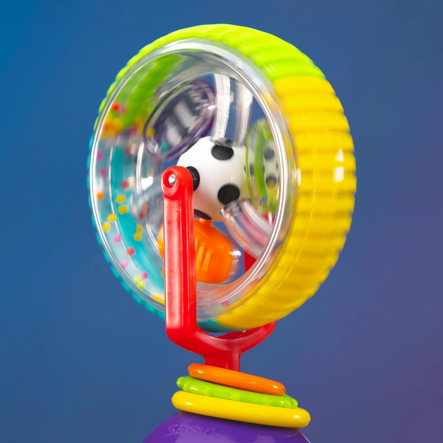 Sassy Wonder Wheel Spinning High Chair Tray Toy, Age 6  Months