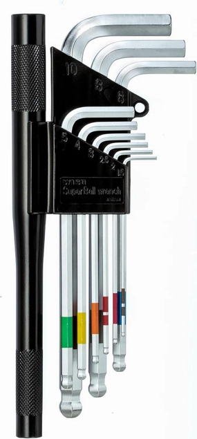 SB-1000 Ball-Point Hex Key Wrench (SEMI-long)(Set items: 1.5, 2.0, 2.5, 3.0, 4.0, 5.0, 6.0, 8.0, 10.0mm)