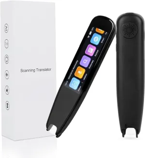 Scan Translator Pen, OCR Digital Reading Pen with 131 Language, Traductor de Idiomas, Smart Pen for Dyslexia Kids Adult, Instant Voice Translator for Study, Travel, Business