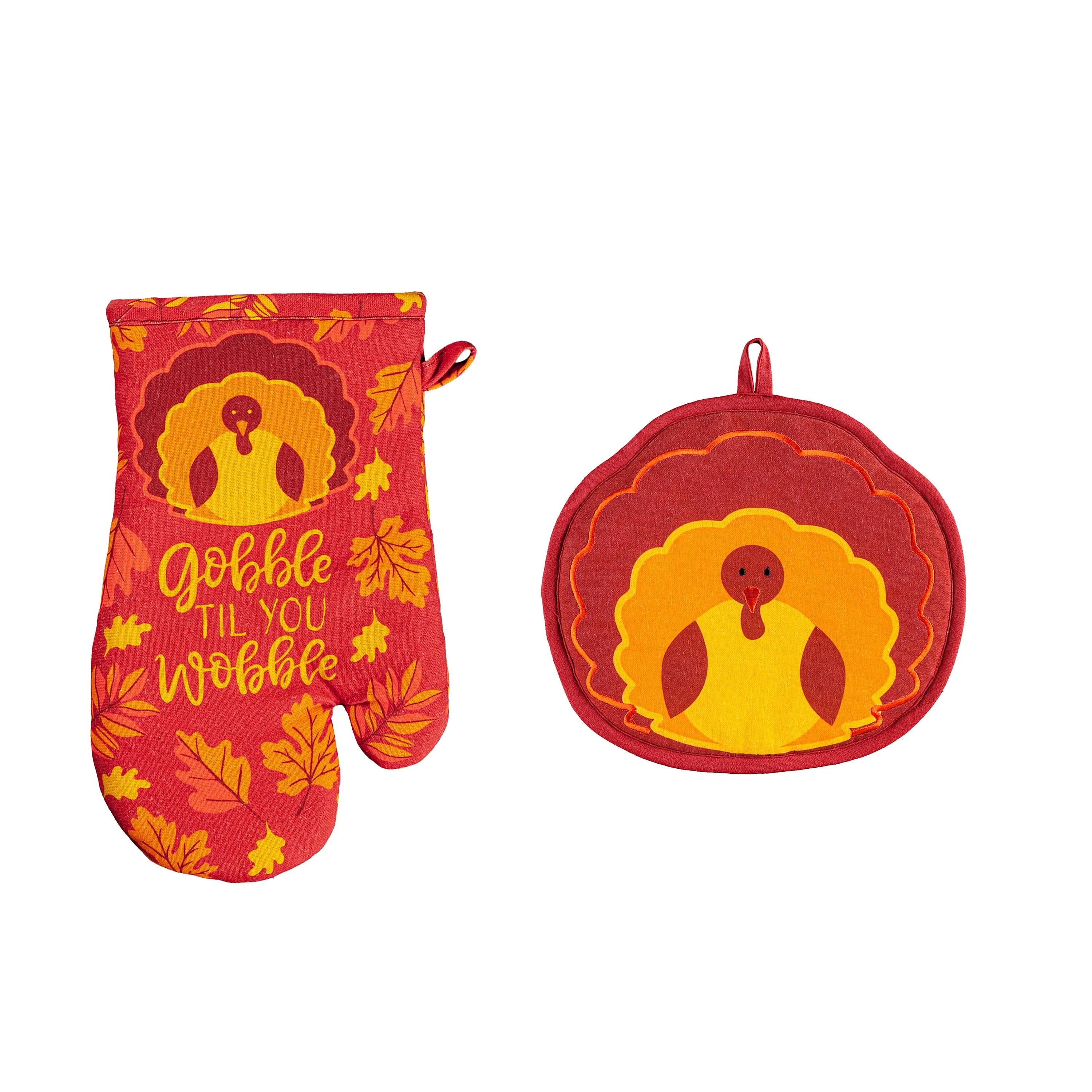 Seasonal Oven Mitt and Pot Holder Set