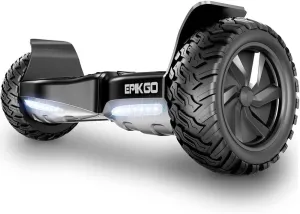 Self Balancing Scooter Hover Self-Balance Board, All-Terrain 8.5” Alloy Wheel, 400W Dual-Motor, LG Battery, Board Hover Tough Road Condition [Classic Series, Black, Model: EL-ES03]