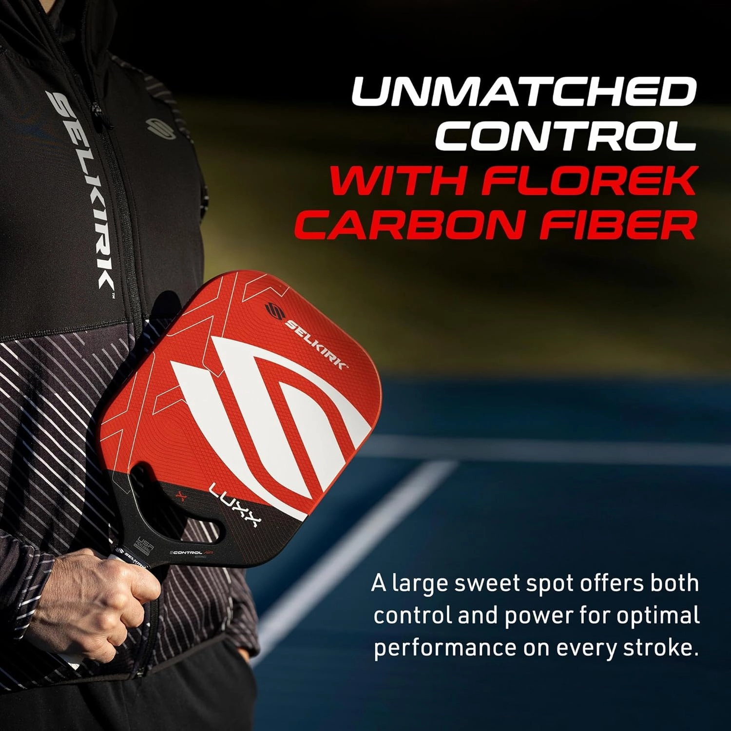 Selkirk LUXX Control Pickleball Paddle | Carbon Fiber Paddle with Polypropylene X7 Core | Designed for Unmatched Control and Added Power