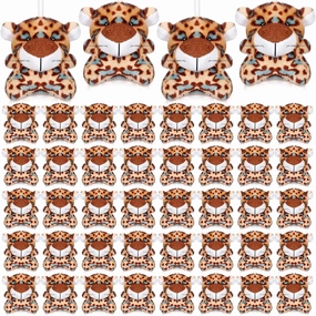 Shappy 50 Pcs Mini Animal Plush Toys Small Stuffed Animals Bulk Cute Tiny Plushies Keychains for Gift Party Carnival Prize (Cheetah)