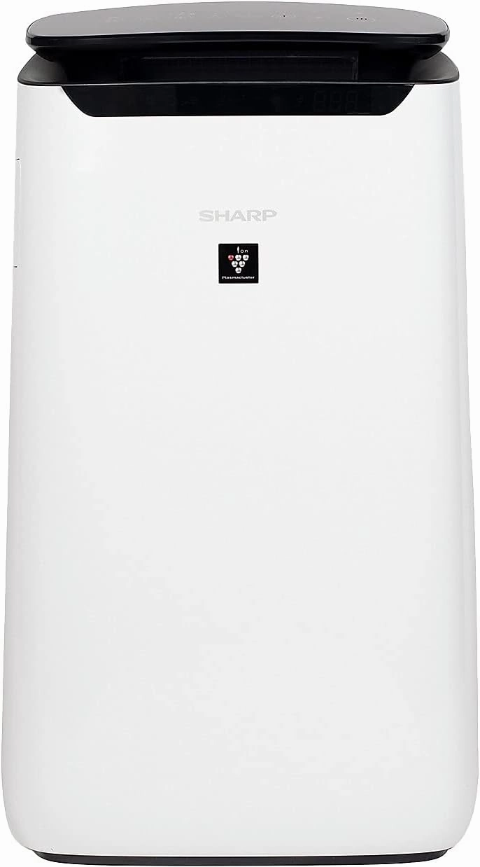 SHARP Smart Air Purifier Compatible w/ Alexa. Plasmacluster Ion Technology and Triple Filtration, including True HEPA Filter. Covers up to 2,430 sq ft for XL Rooms, for Dust, Smoke & Pollen. FXJ80UW