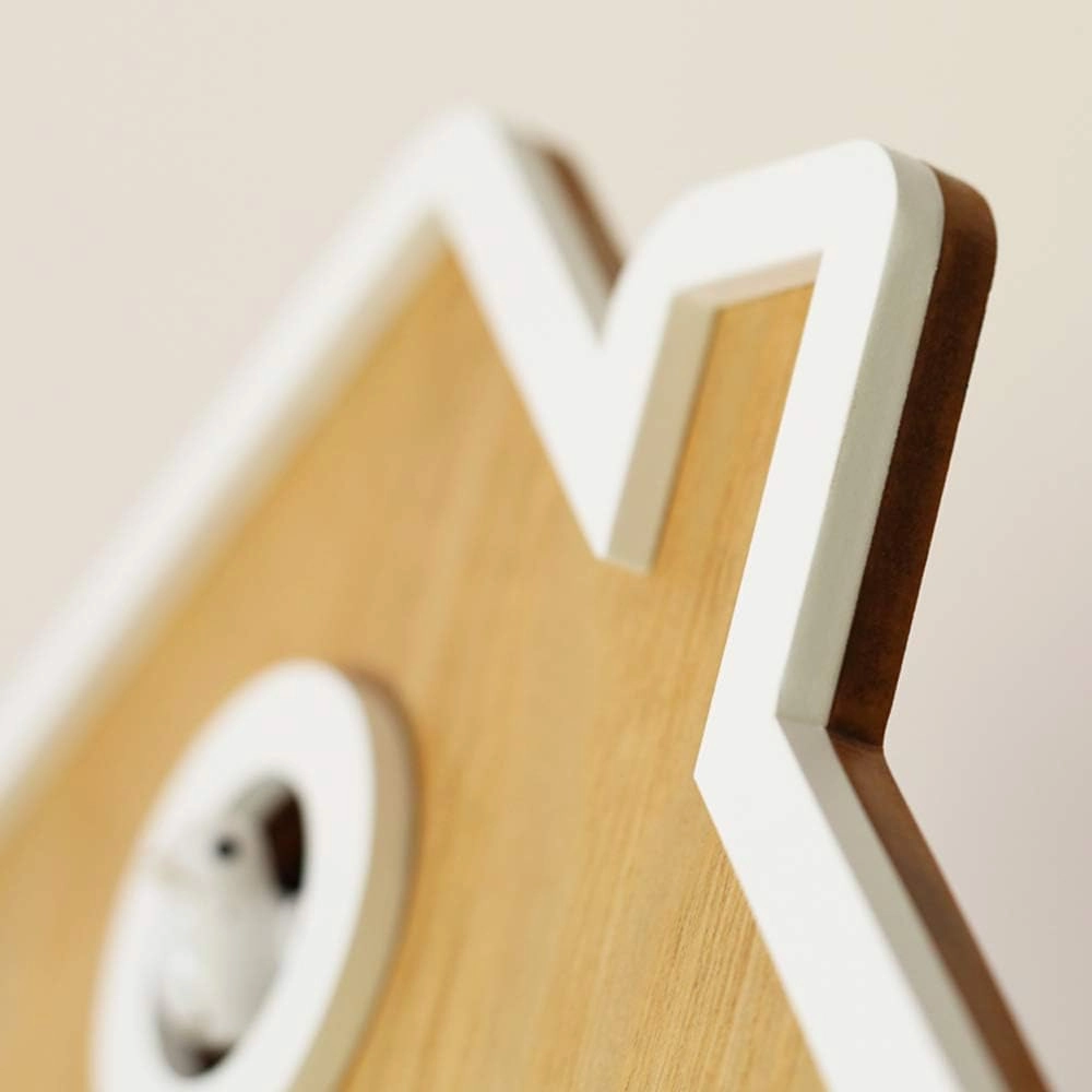 SHISEDECO Modern Cucu Wall Clock with Pendulum and Striking Small Cute Bird, Natural Cuckoo Call, Simple Fashion Wood Creative Unique Home Decoration for Living Room, Kitchen, Office (White)