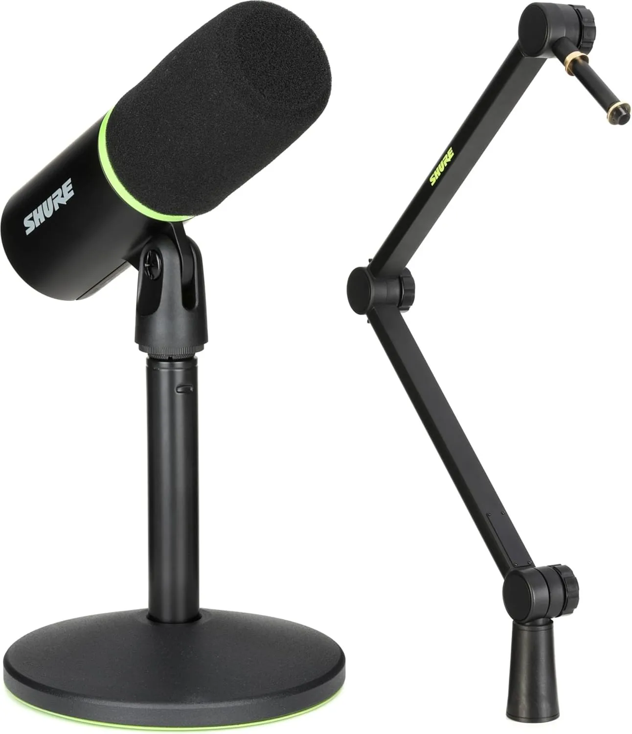 Shure MV6 USB Gaming Microphone with Adjustable Desktop Boom Stand for Streaming, Podcasting, and Recording