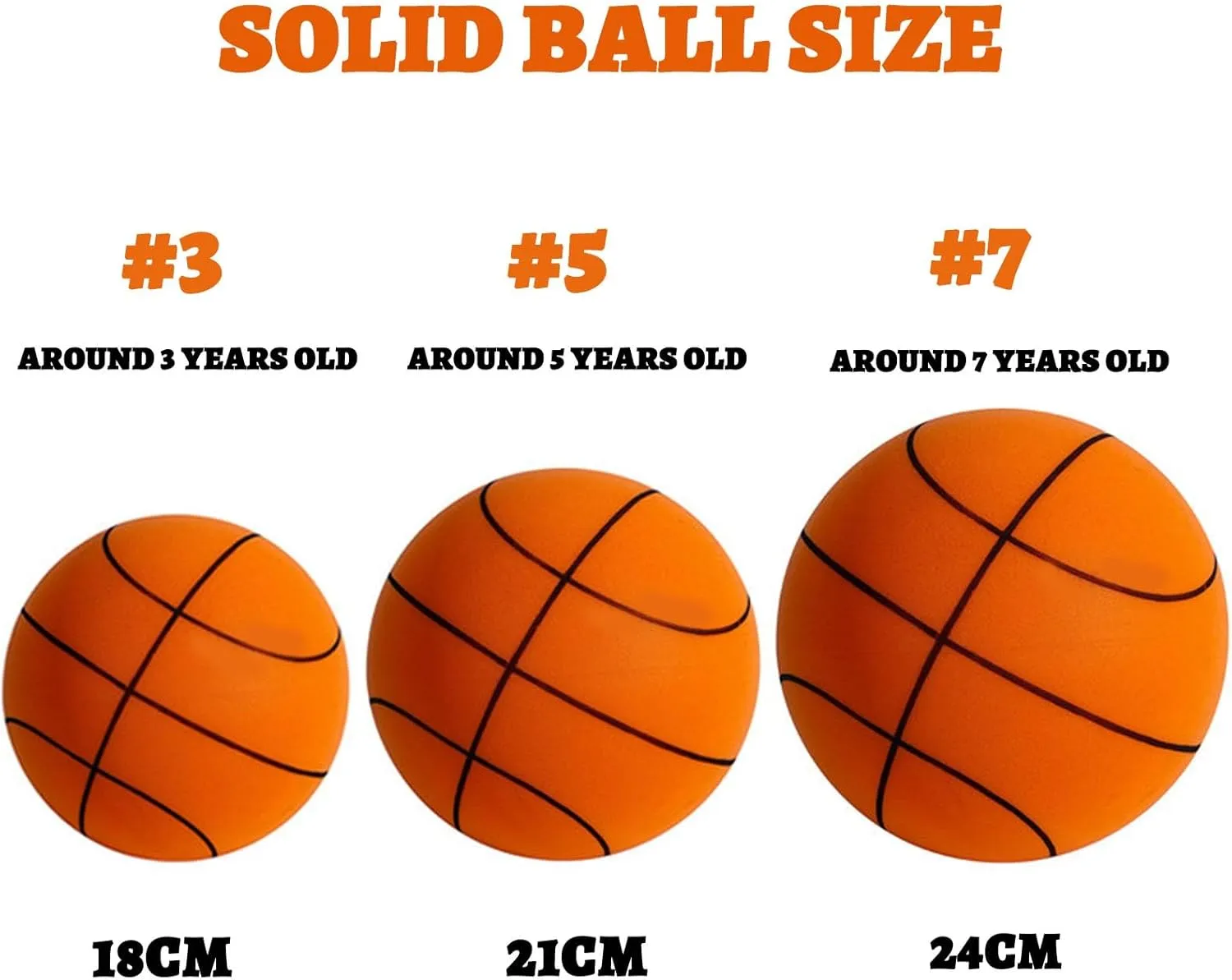 Silent Basketball and Hoop Set, Silent Basketball Hoop, Quiet Basketball Dribbling No Noise, Mini Foam Basketball for Door or Wall Mounted, Size 7/8/9 in, for Kids and Toddlers(Blue,#5)