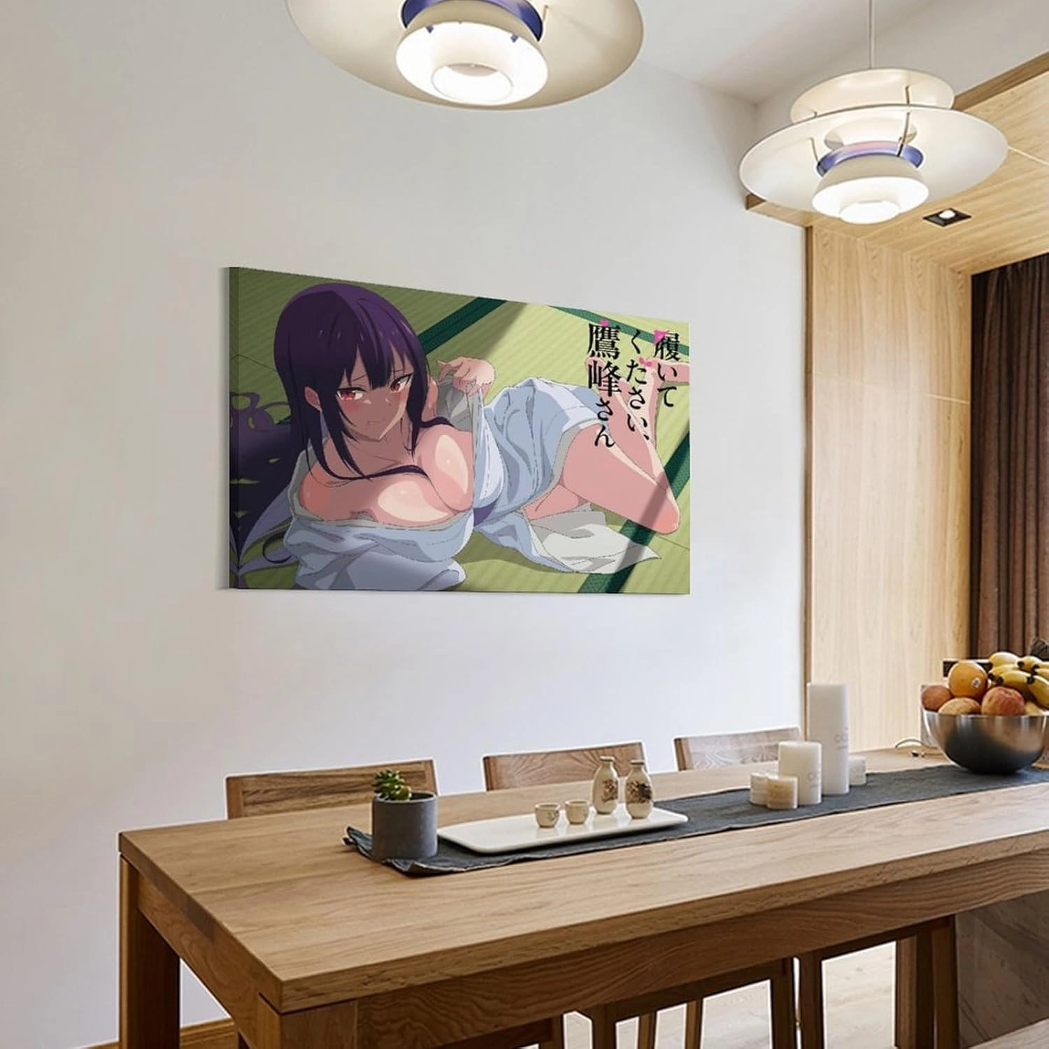 SINUJE Please Put Them on Takamine San Poster Canvas Wall Art For Room Aesthetic And Decor Poster For Bedroom Living Room Bathroom Kitchen Office Decor 24x36inch(60x90cm) Frame-style