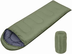 Sleeping Bag Portable Envelope Sleeping Bag Outdoor Adult Waterproof Travel Hiking Ultralight Sleeping Bag with Cap Camping Equipment