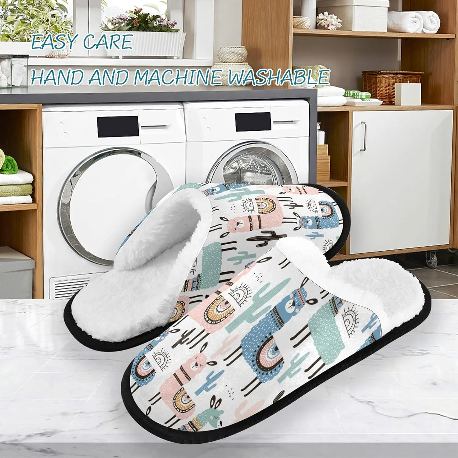 Slippers Soft Memory Foam Non-Slip Indoor House Slippers Home Shoes for Bedroom Hotel Travel Spa