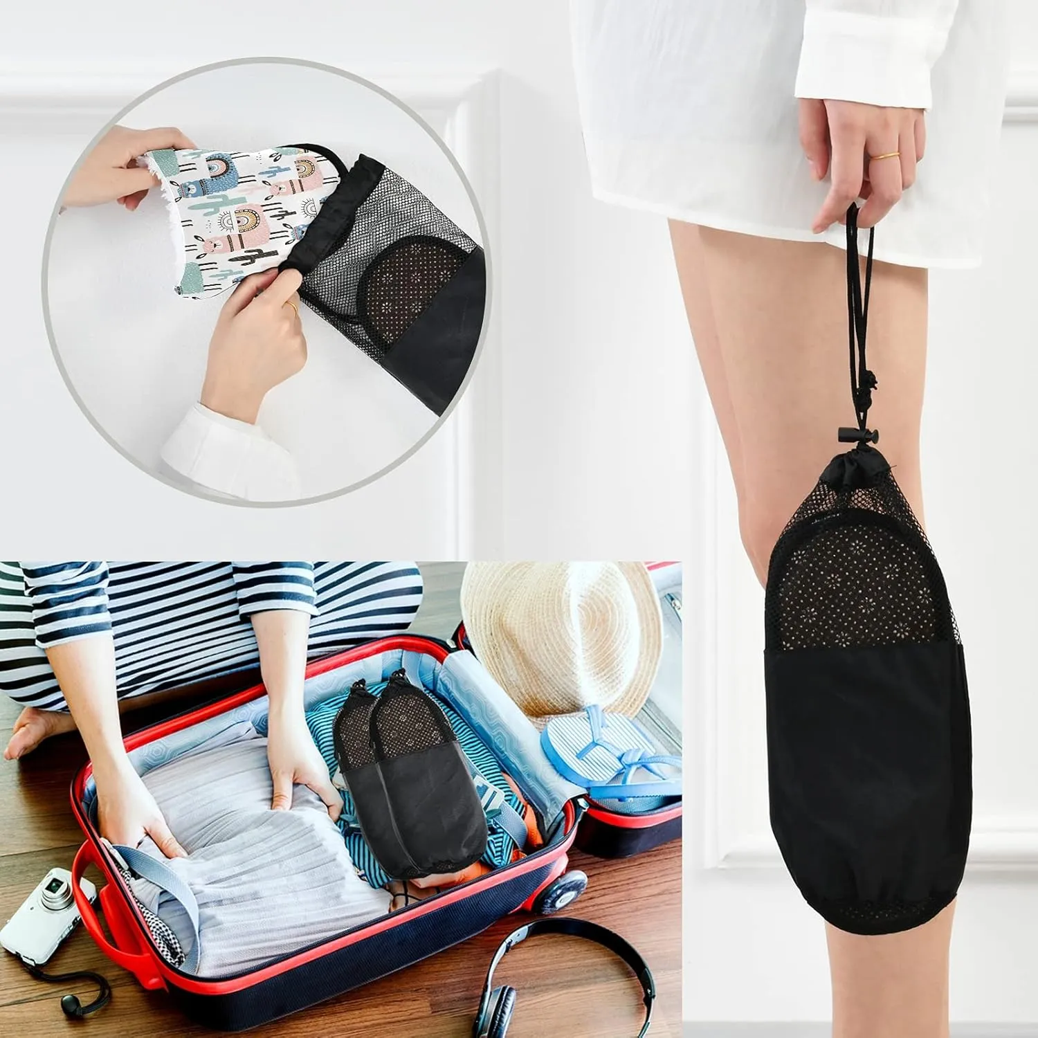 Slippers Soft Memory Foam Non-Slip Indoor House Slippers Home Shoes for Bedroom Hotel Travel Spa