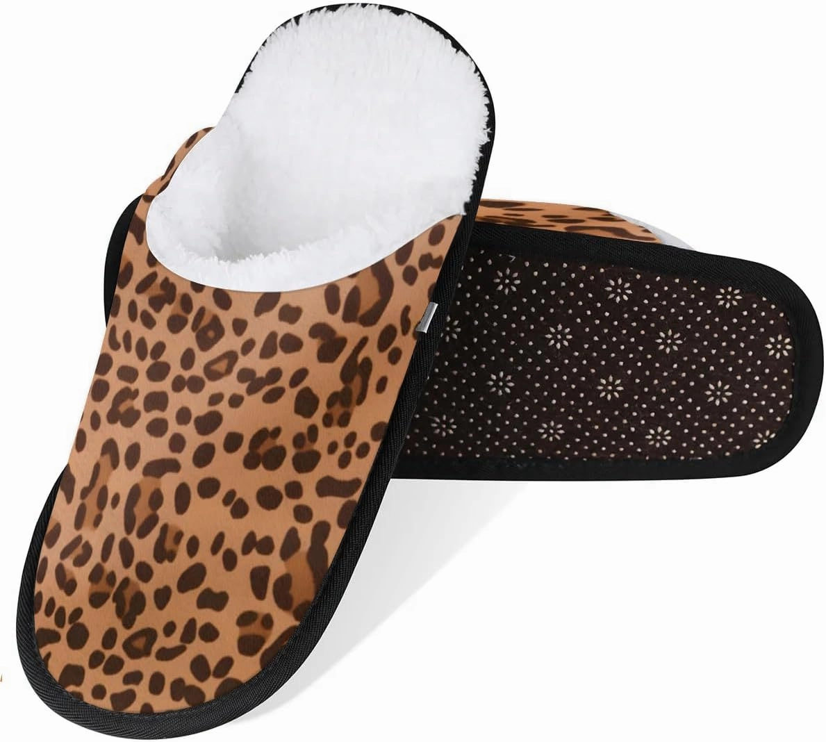 Slippers for Women Men, Soft Plush Warm Slip-On Slippers Non-Disposable Travel Slippers with Rubber Sole, Cozy Indoor Slippers Portable Spa Hotel Guest Indoor Slippers