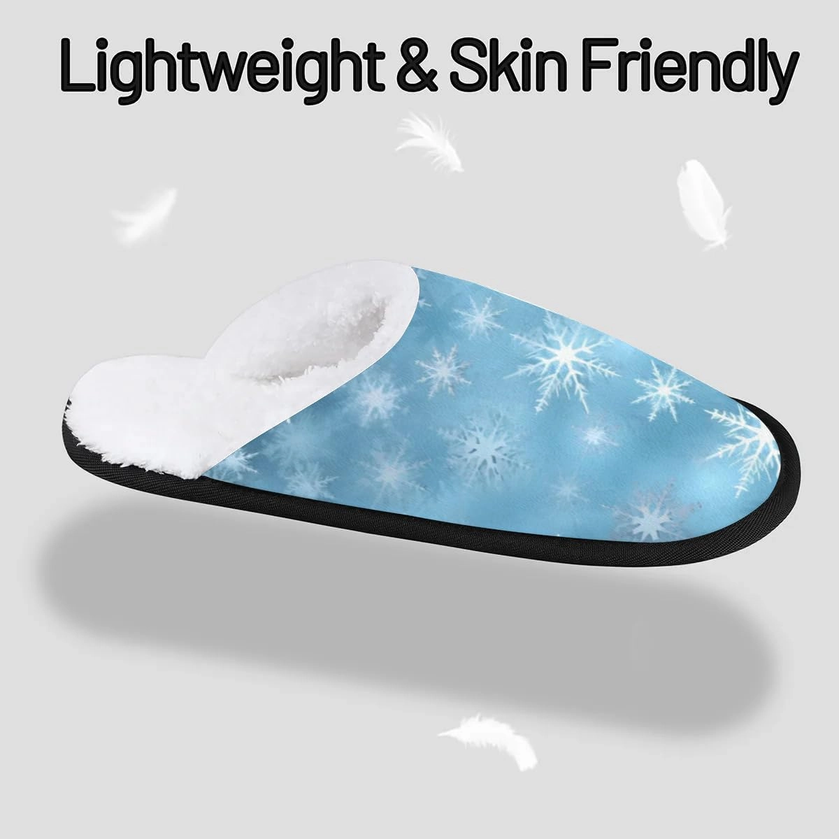 Slippers for Women Men, Soft Plush Warm Slip-On Slippers Non-Disposable Travel Slippers with Rubber Sole, Cozy Indoor Slippers Portable Spa Hotel Guest Indoor Slippers