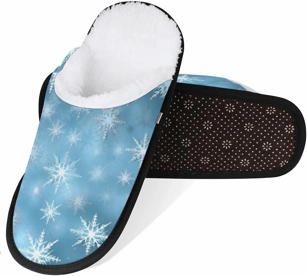 Slippers for Women Men, Soft Plush Warm Slip-On Slippers Non-Disposable Travel Slippers with Rubber Sole, Cozy Indoor Slippers Portable Spa Hotel Guest Indoor Slippers