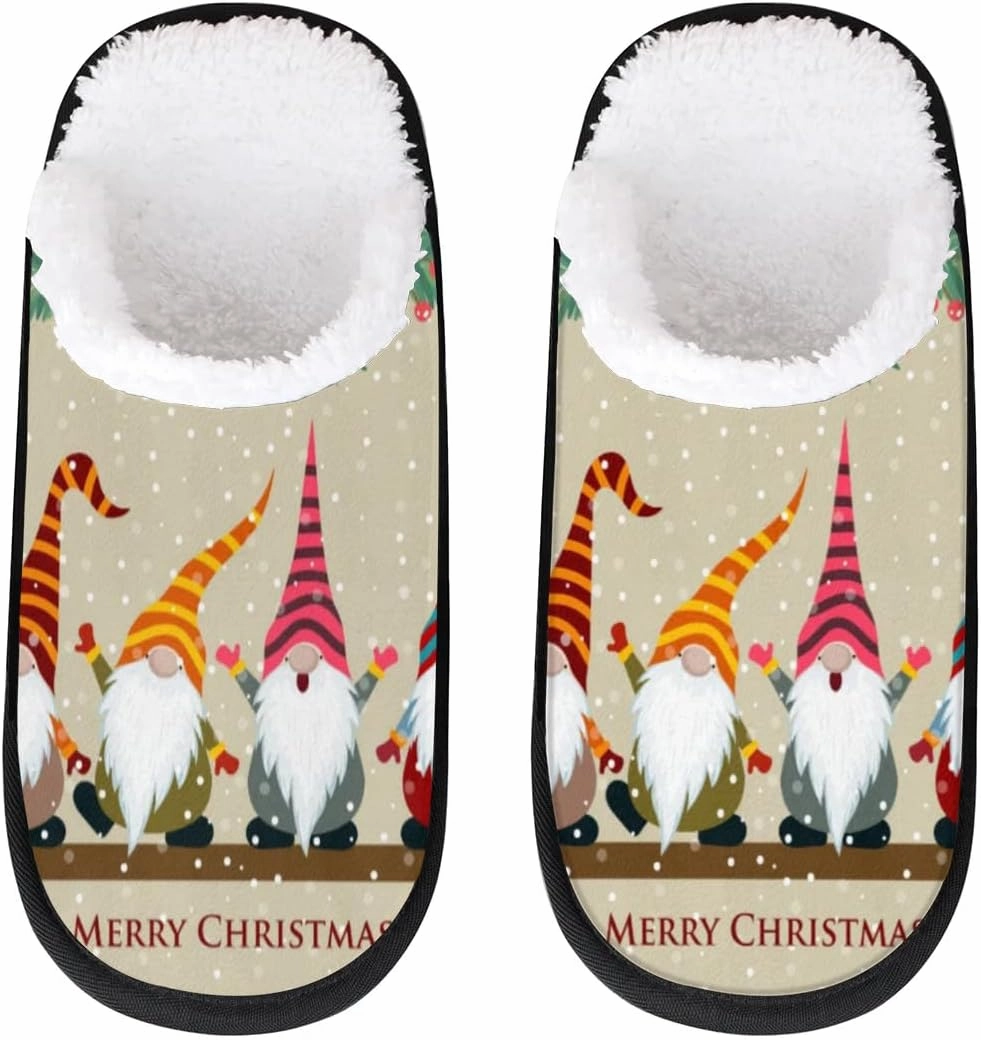 Slippers for Women Men, Soft Plush Warm Slip-On Slippers Non-Disposable Travel Slippers with Rubber Sole, Cozy Indoor Slippers Portable Spa Hotel Guest Indoor Slippers