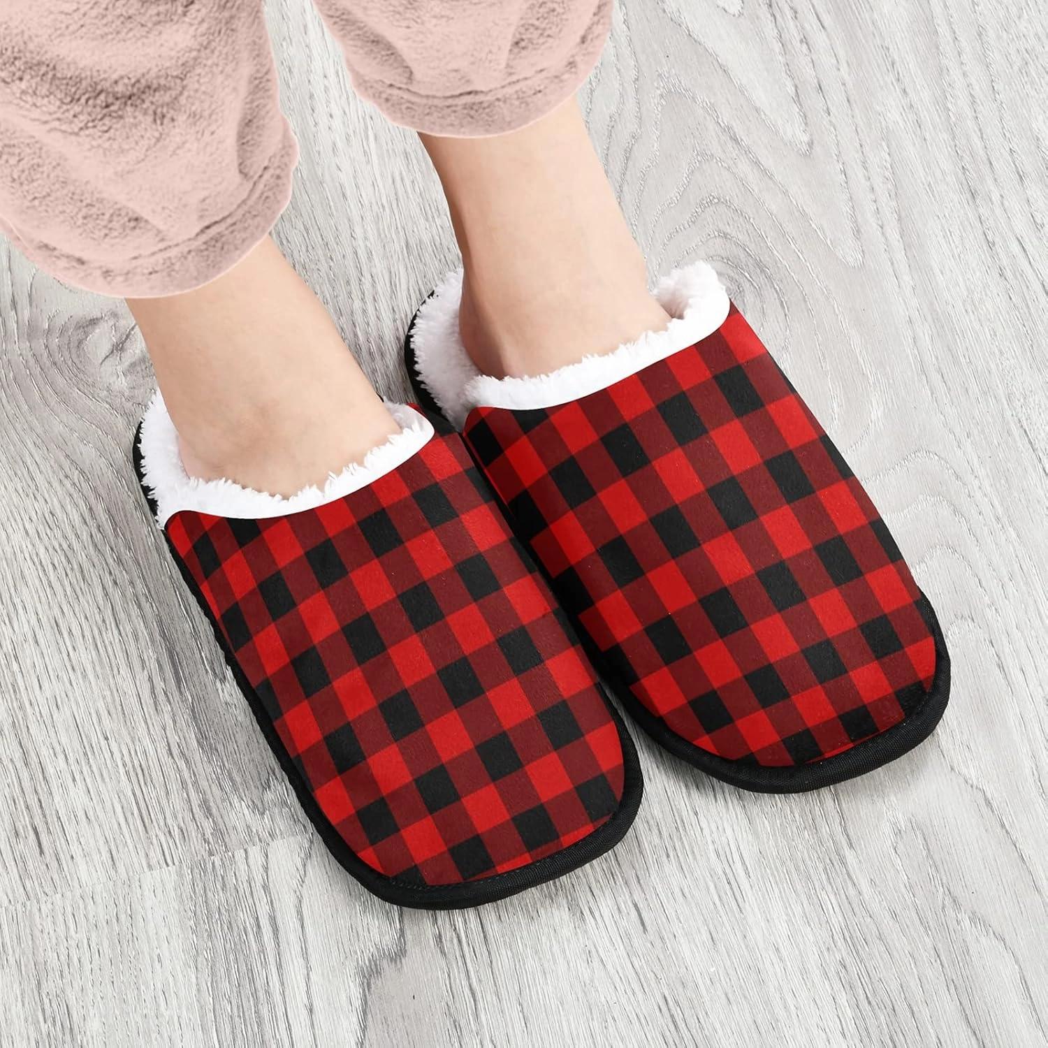 Slippers Soft Memory Foam Non-Slip Indoor House Slippers Home Shoes for Bedroom Hotel Travel Spa