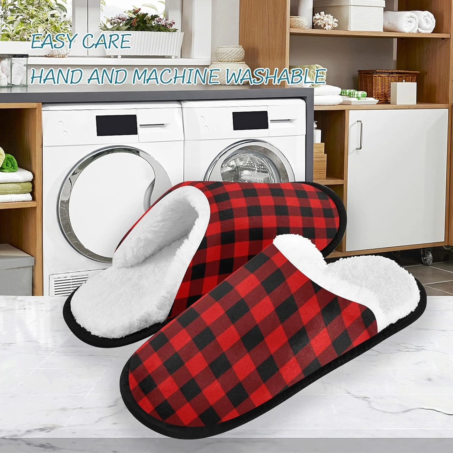 Slippers Soft Memory Foam Non-Slip Indoor House Slippers Home Shoes for Bedroom Hotel Travel Spa