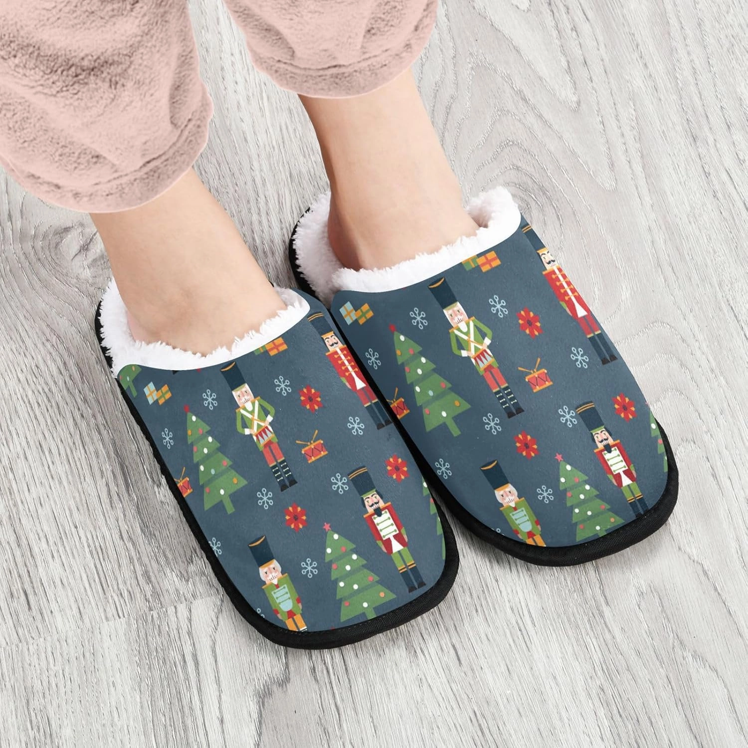 Slippers Soft Memory Foam Non-Slip Indoor House Slippers Home Shoes for Bedroom Hotel Travel Spa
