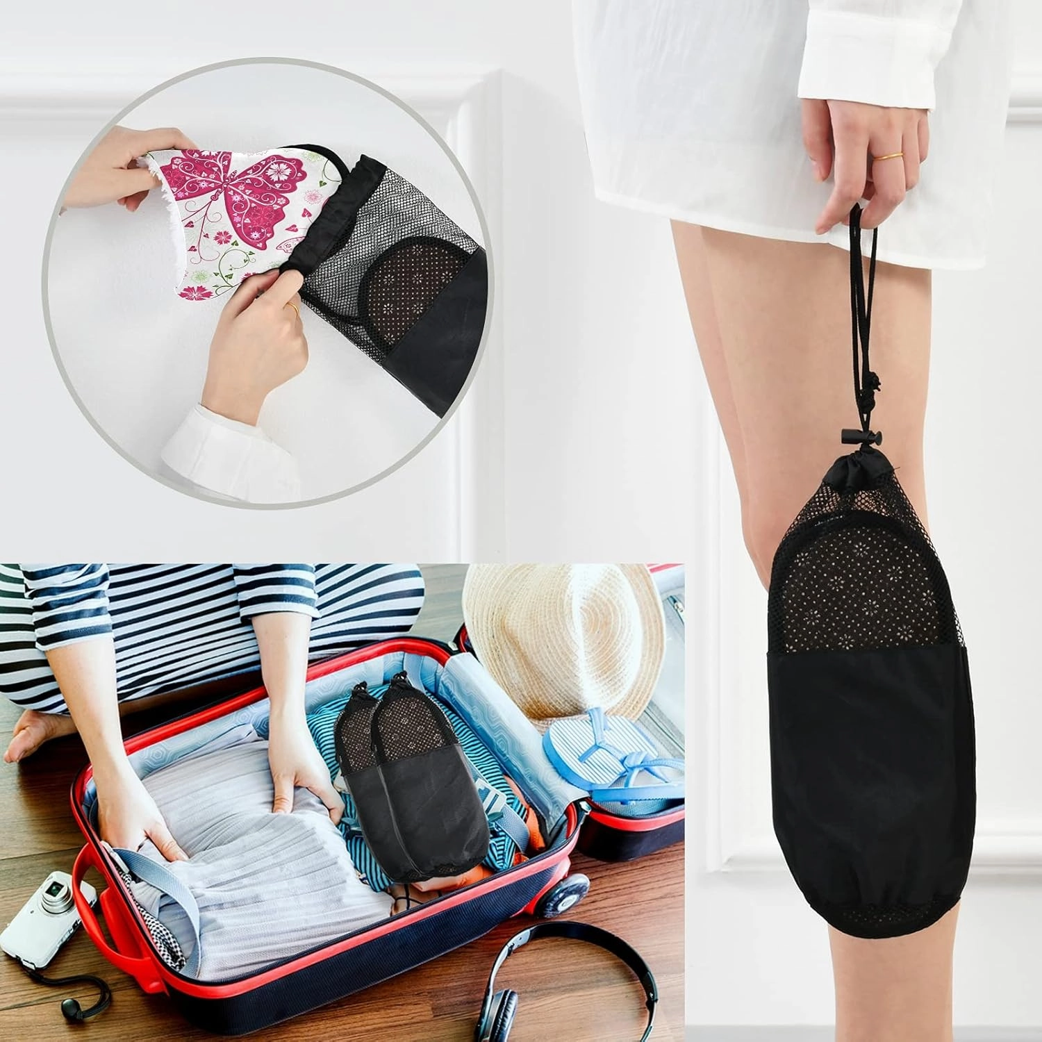 Slippers Soft Non-Slip Indoor House Slippers Home Shoes For Bedroom Hotel Travel Spa
